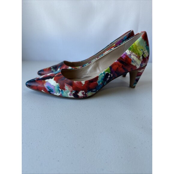 French Connection Korina Mid Floral Heels Size 8 - Picture 2 of 9